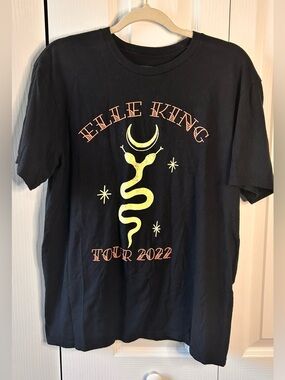 Elle King Tour 2022 Tee Shirt Large Black Concert Band Tee Country Rock Graphic